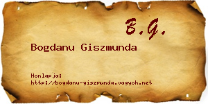 Bogdanu Giszmunda névjegykártya